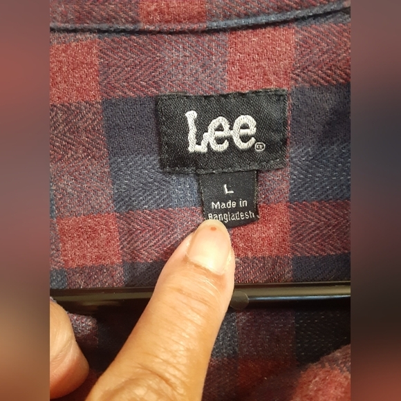 Lee Women's Flannel Button Down Shirt - Picture 3 of 3